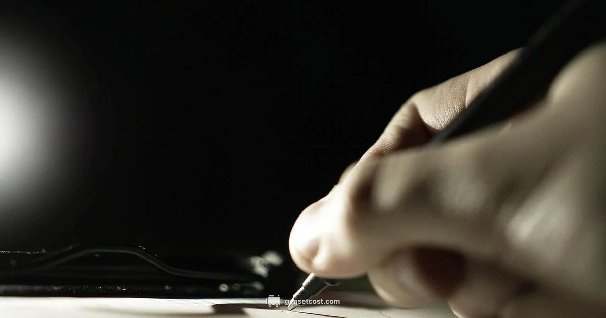 Free Signature Generator - Genset Cost