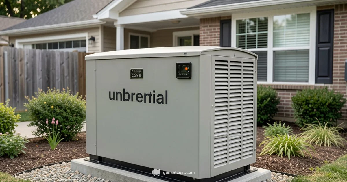 Home Depot Generator Guide - Genset Cost