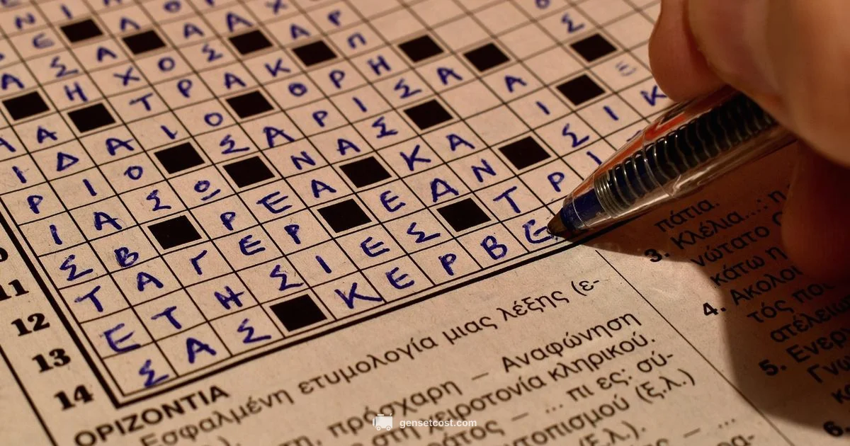 Puzzle Generator Crosswords - Genset Cost