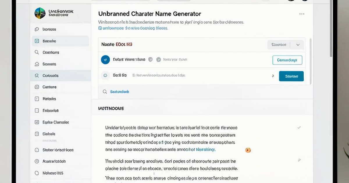 Name Generator Basics - Genset Cost