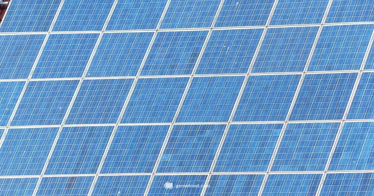 Solar Powered Generator - Genset Cost