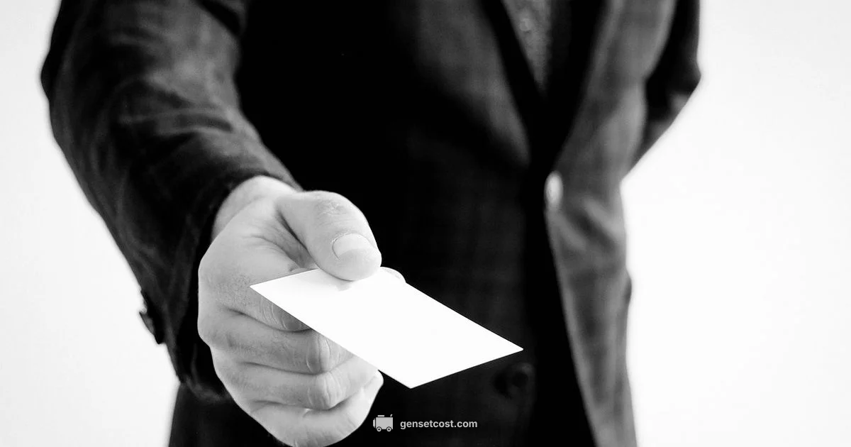 Online Cards - Genset Cost