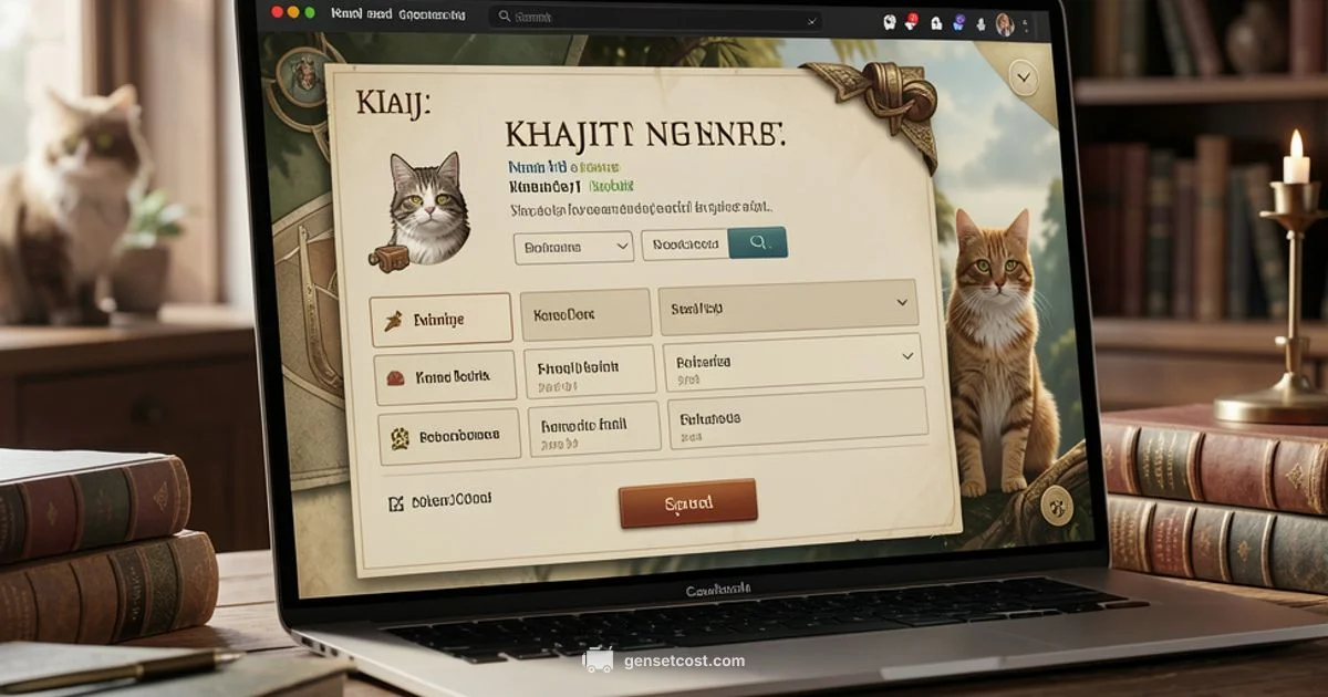 Khajiit Name Builder - Genset Cost