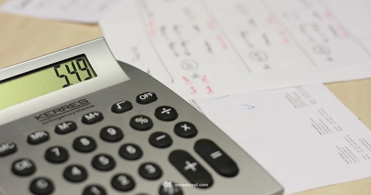 Invoice Essentials - Genset Cost