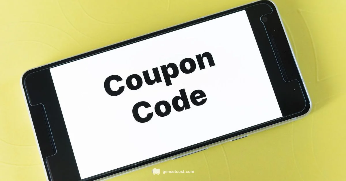 Save with Coupons - Genset Cost