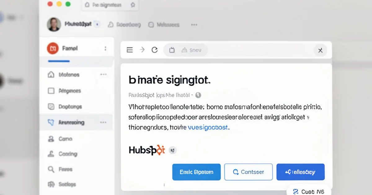 HubSpot Signature Generator - Genset Cost