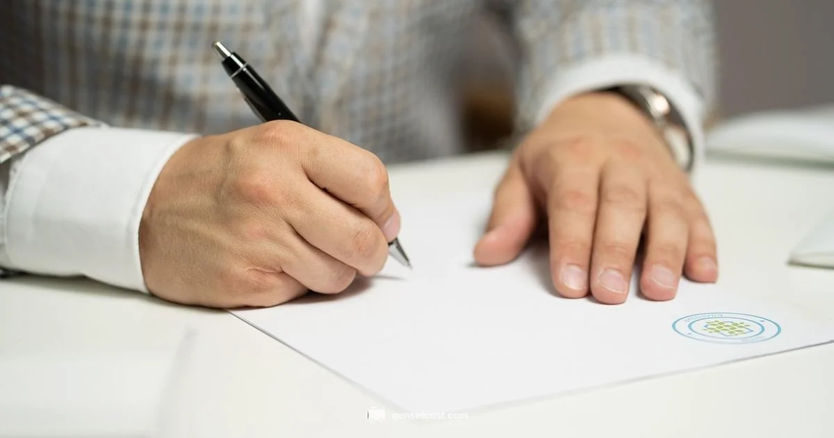 Signatures Free Online - Genset Cost