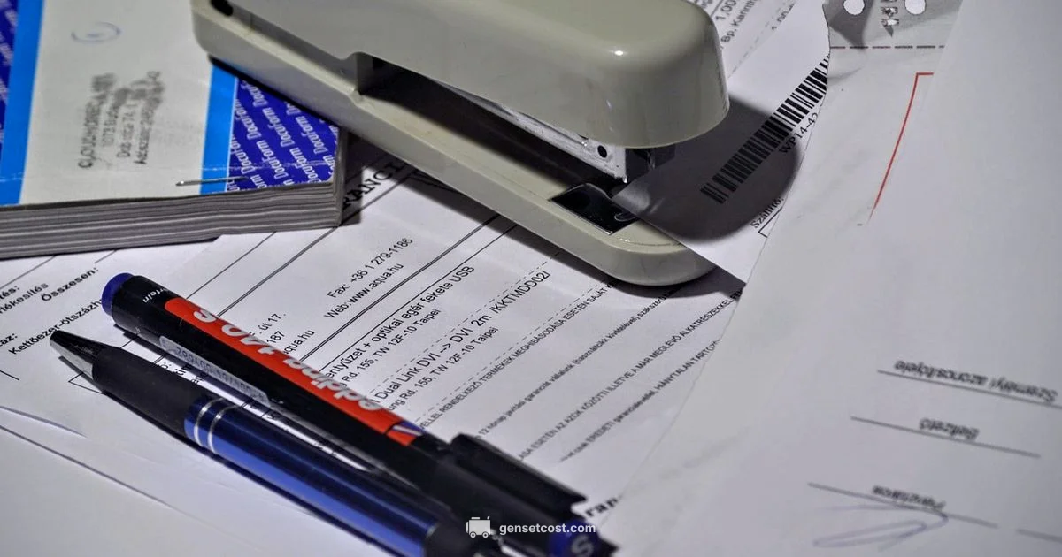 Branded Invoices - Genset Cost