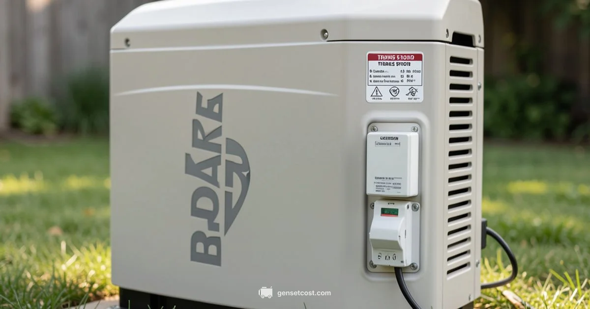 Safe Generator Hookup - Genset Cost