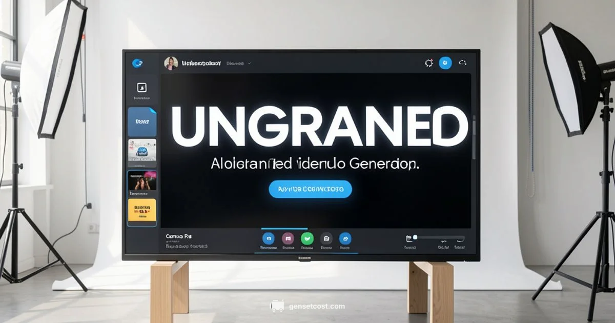 From Text to Video - Genset Cost