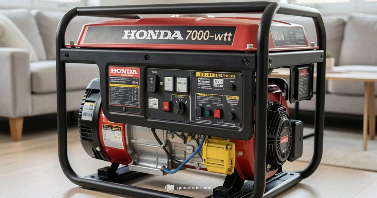 Reliable 7000W Power - Genset Cost