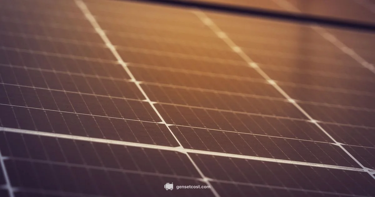 Solar Power Portable Generator - Genset Cost