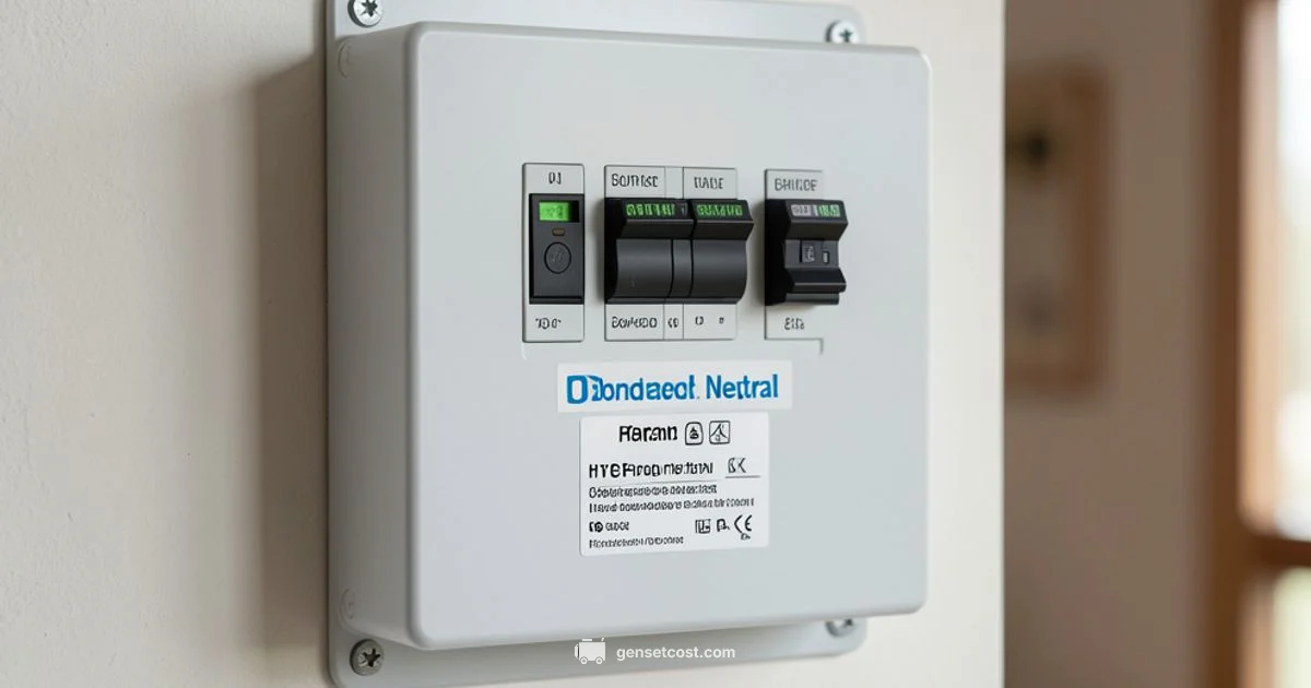 Bonded Neutral Check - Genset Cost