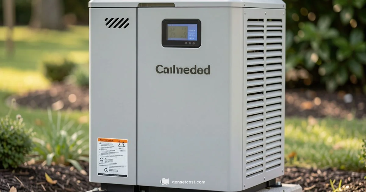 House Backup Power - Genset Cost