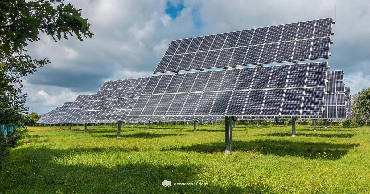 Solar Backup Worth It? - Genset Cost