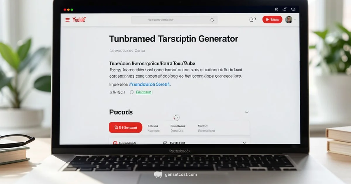 YouTube Transcription Tools - Genset Cost