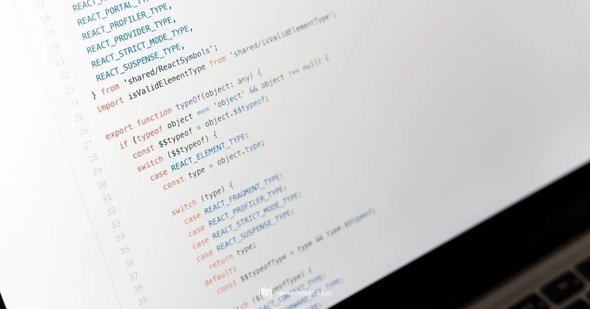 Code Generator Guide - Genset Cost