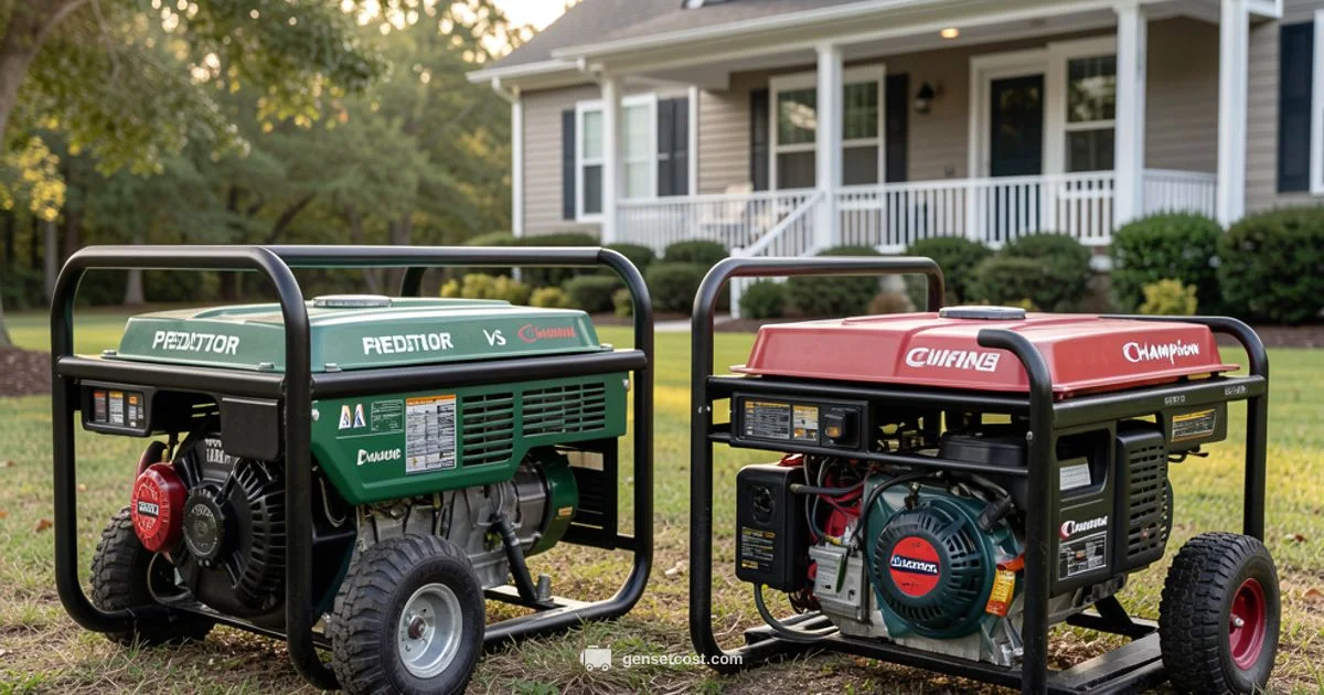 Predator vs Champion - Genset Cost