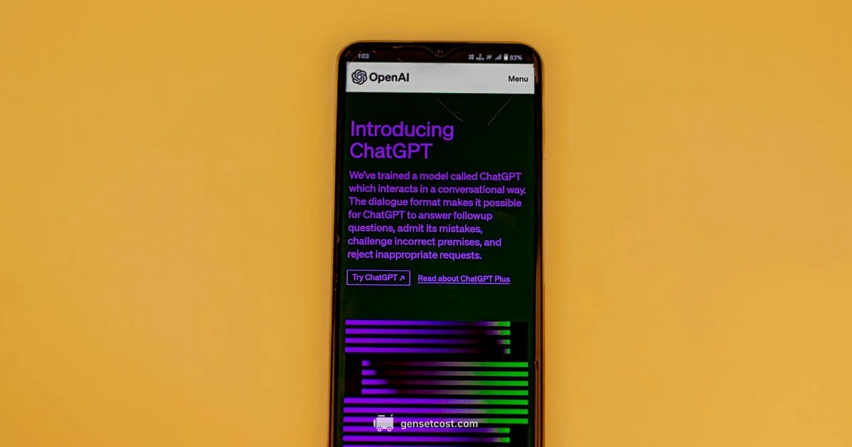AI Image Generator - Genset Cost