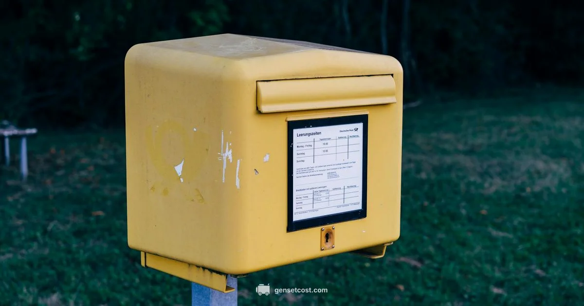 House Generator Plug - Genset Cost