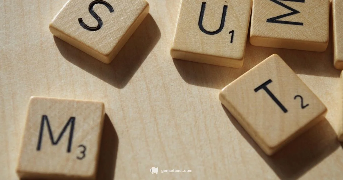 Crossword Word Generator - Genset Cost