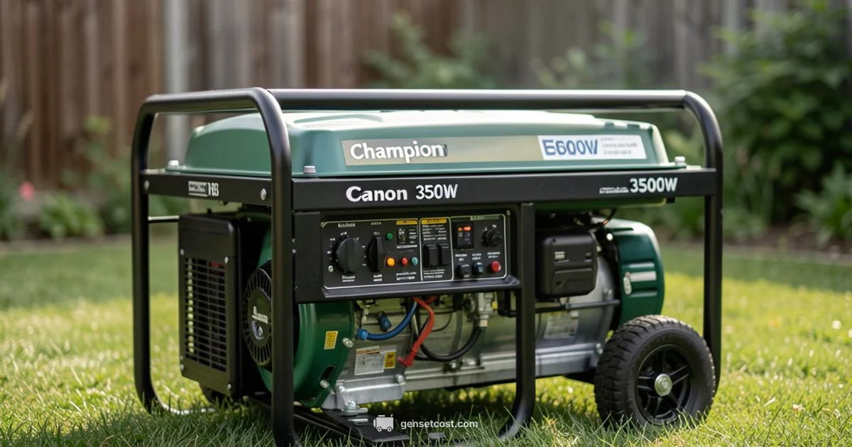 Champion 3500W Guide - Genset Cost