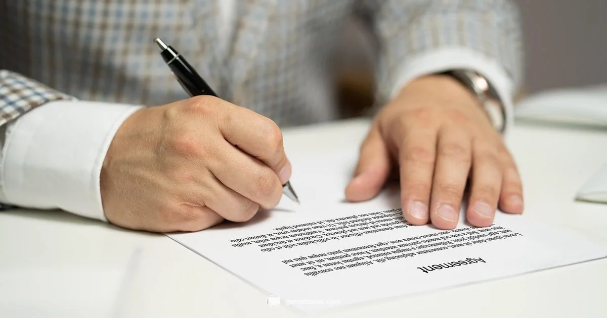 Signature Generator Guide - Genset Cost