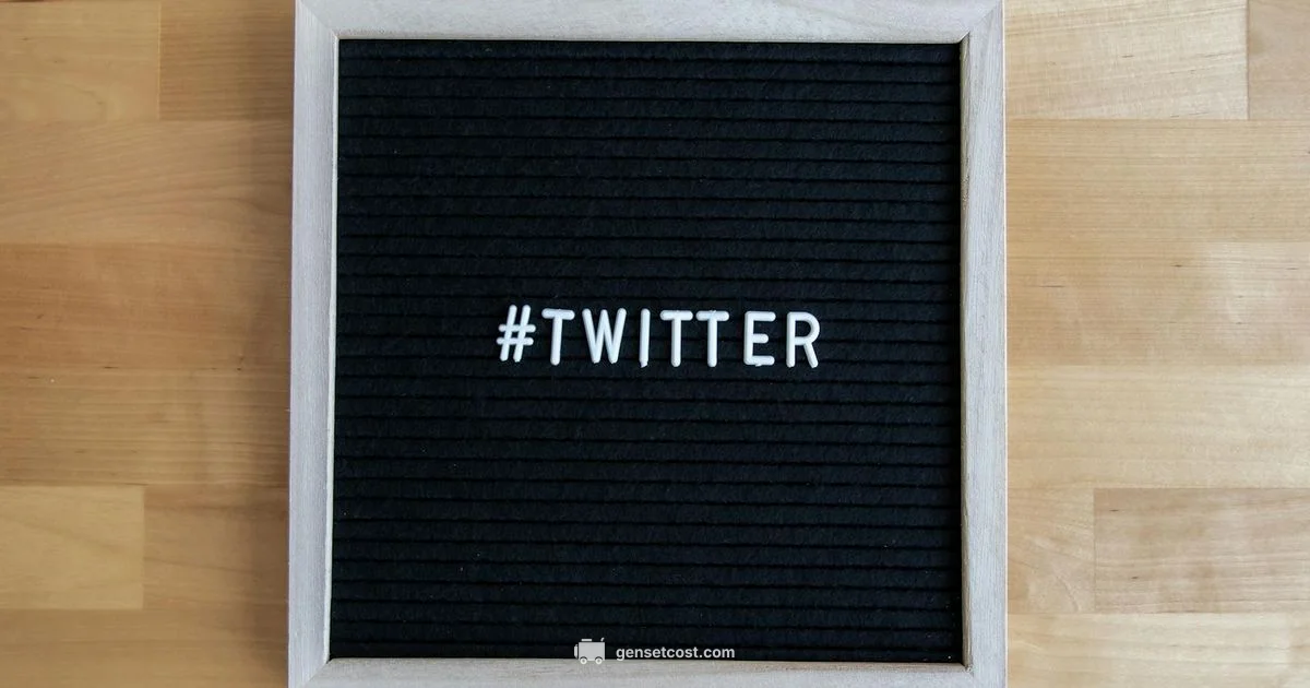 Hashtag Generator Visual - Genset Cost