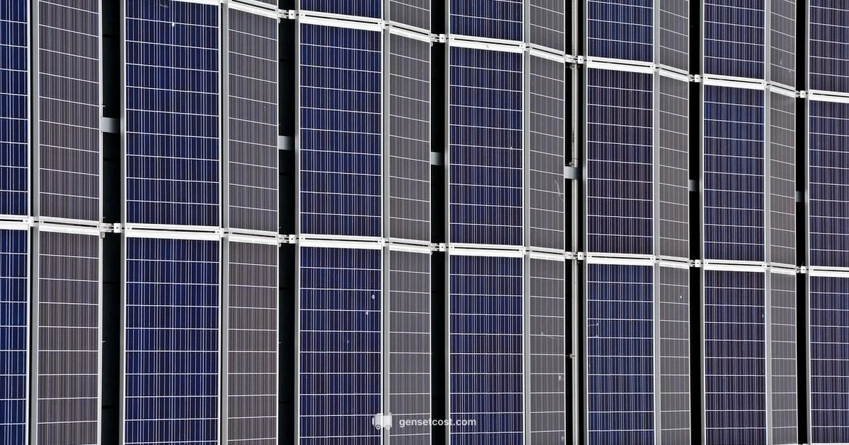 On-Sale Solar Generator - Genset Cost