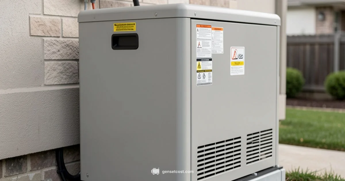 Generator to House Connection - Genset Cost