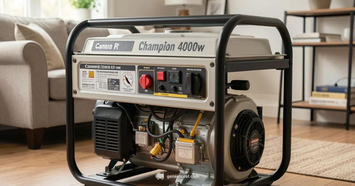 Champion 4000W Overview - Genset Cost