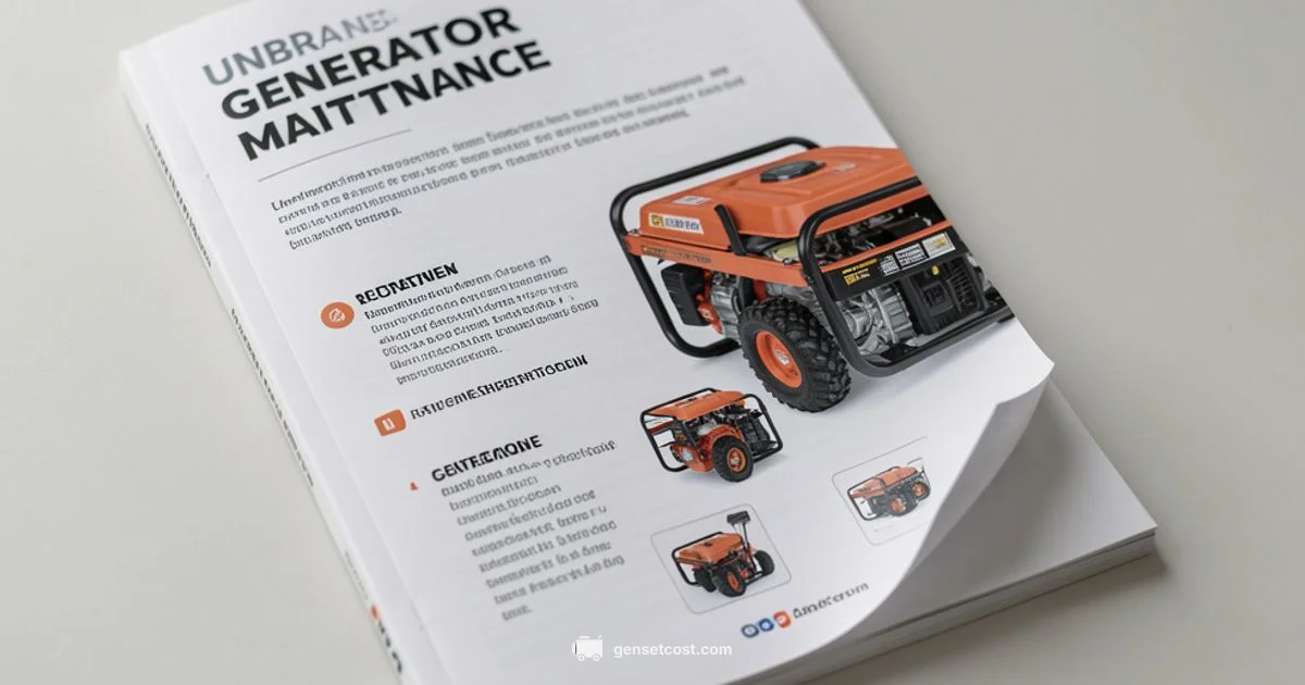 Generator Maintenance Guide - Genset Cost