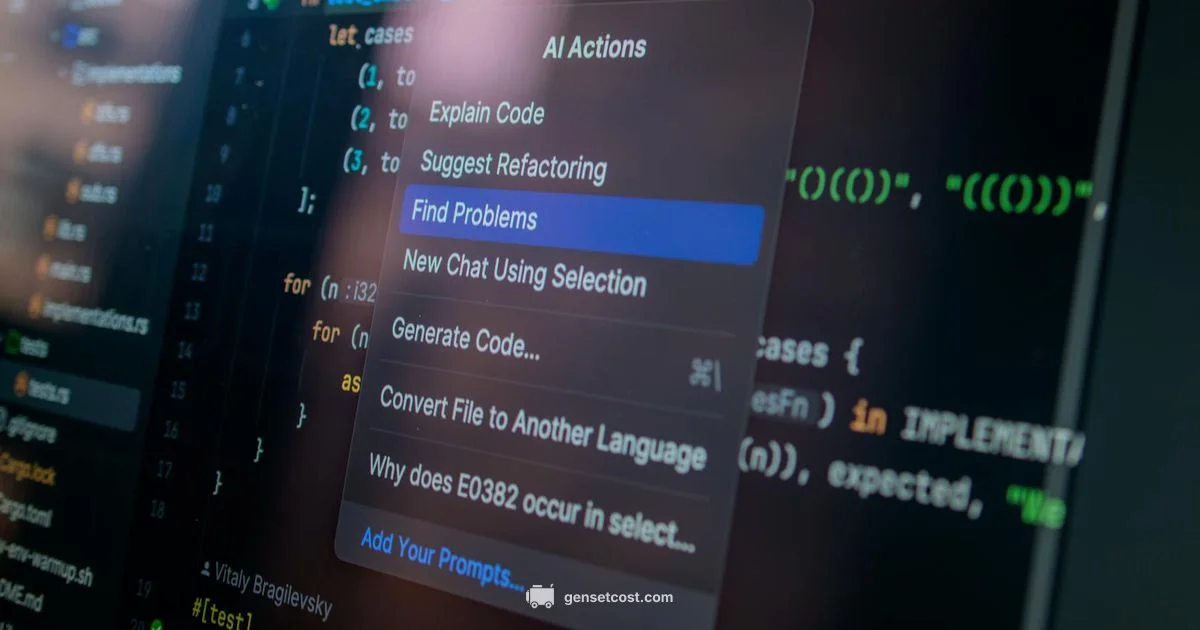 AI Text Gen Guide - Genset Cost