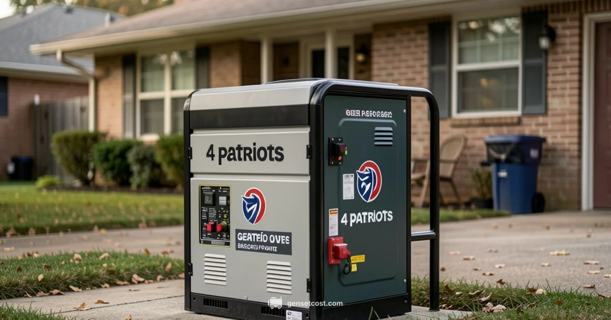 4 Patriots Generator Review - Genset Cost